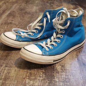 Blue High Top Converse